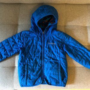 Toddler Columbia Reversible Fleece Lined Coat with Pattern